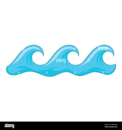 Sea wave icon, cartoon style Stock Vector Image & Art - Alamy