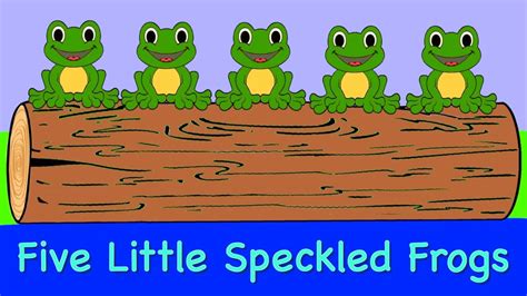 Five Little Speckled Frogs | COUNTING SONG | NURSERY RHYME @rainbowrabbitsongs # ...