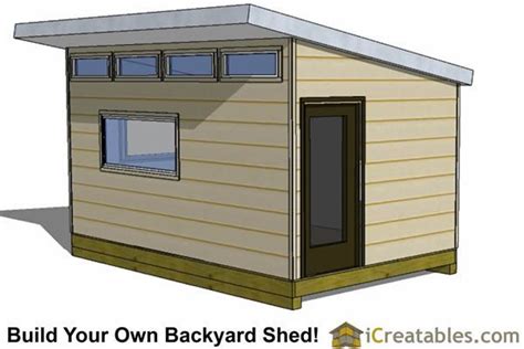 10x16 Studio Office Shed Plans S3 | Icreatables.com Has Your Shed Plans | Modern shed, Shed ...