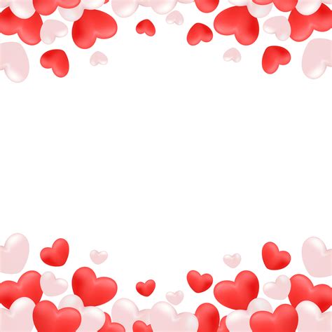 Valentine S Day Heart Border Frame Transparent Image Imagenes De Marcos Marcos Para Fotos ...