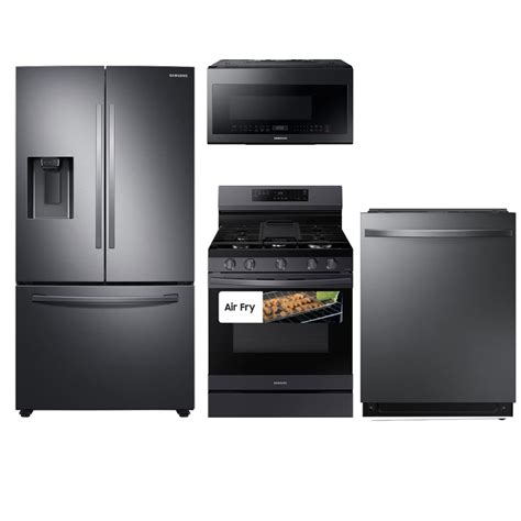 Samsung Black stainless steel Kitchen Appliance Packages at Lowes.com