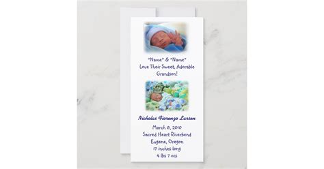 Grandparents Birth Announcements Baby Birth | Zazzle.com