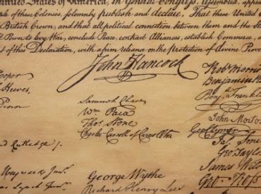 Picture of John Hancock's Signature