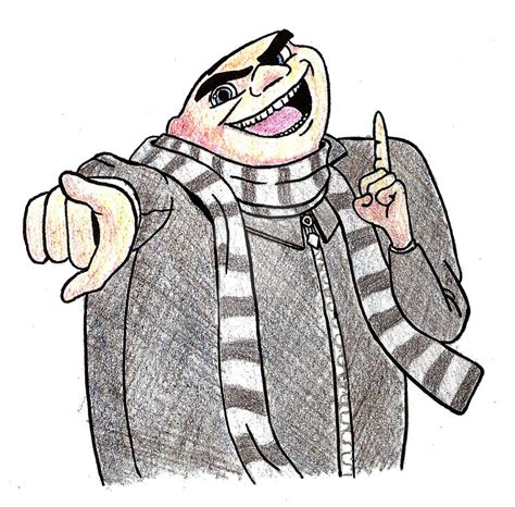 Gru (Colored Pencil) by Bankardesigns on DeviantArt