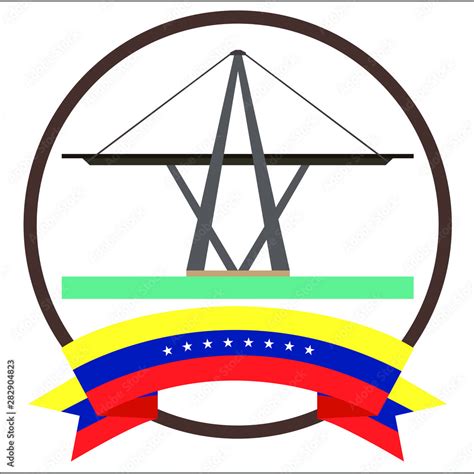 Maracaibo's Bridge iconic symbol in Venezuela with seven stars ...