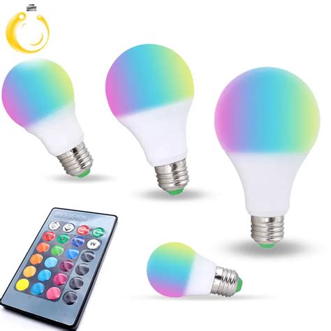 1PCS RGB LED Bulb E27 RGB lamp 3W 5W 7W 9W Lampada 5050 Bombillas LED ...