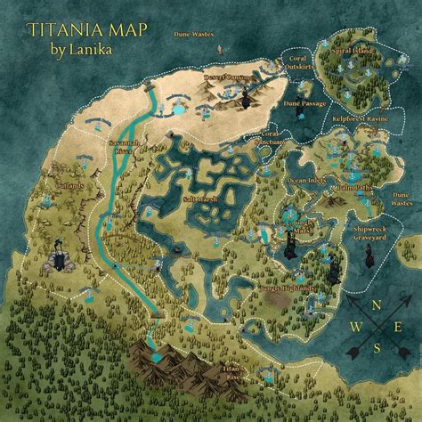 Old Titania map : r/BeastsofBermuda