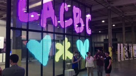 LA Metro hosts a celebration at GLAAM America's Warehouse Transparent LED Venue - YouTube