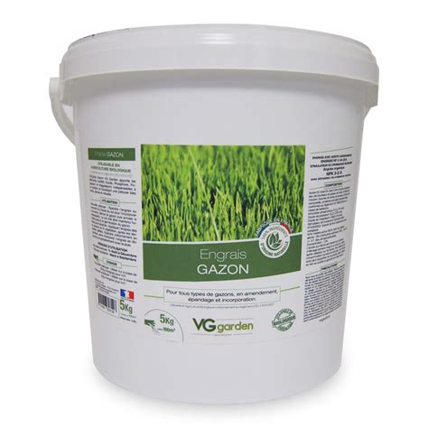 Lawn Fertilizer 5kg - Ingredients 100% natural origin - amendment VG Garden