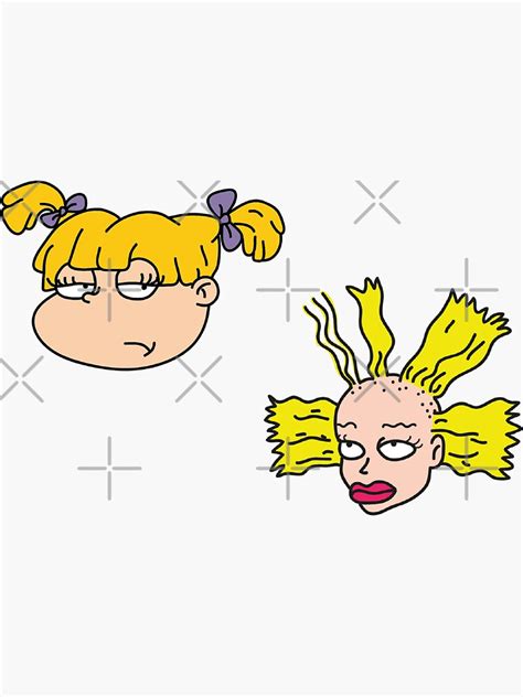 "Cynthia and Angelica Rugrats" Sticker by NaturalBornGoth | Redbubble