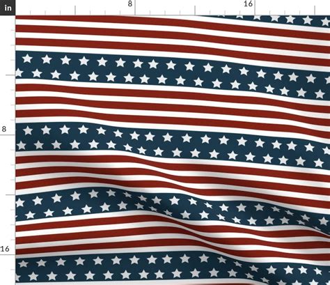 American Flag Fabric American Flag Stripes by - Etsy