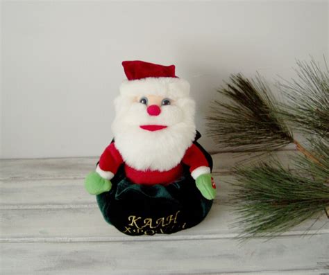 Santa Plush Toy Vintage Plush Santa Claus Stuffed Toy - Etsy