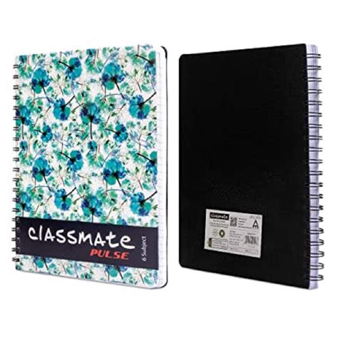 Printed Classmate Soft Cover 6 Subject Spiral Binding Notebook, Sheet Size: 17 Inch, Unruled at ...