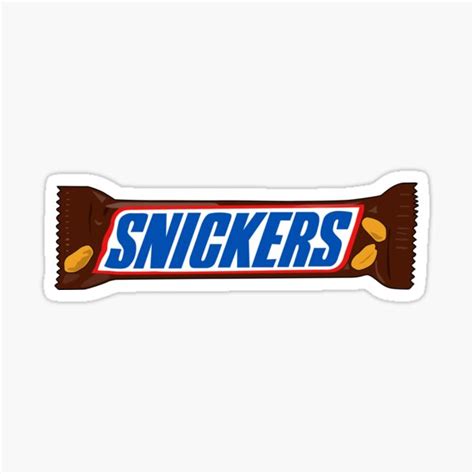 "Snickers Bar" Sticker for Sale by Vector-Sunset | Redbubble