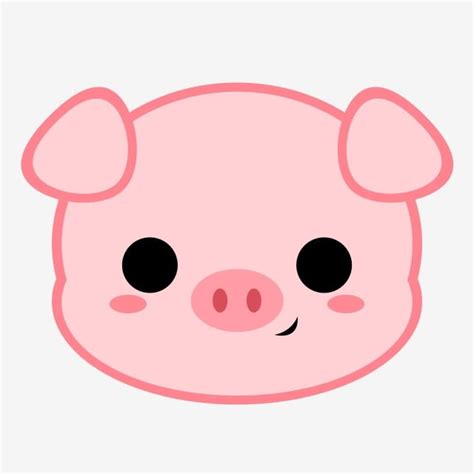 Pigs Head Clipart Vector, Cartoon Pig Head, Pig, Piggy, Animal PNG Image For Free Download