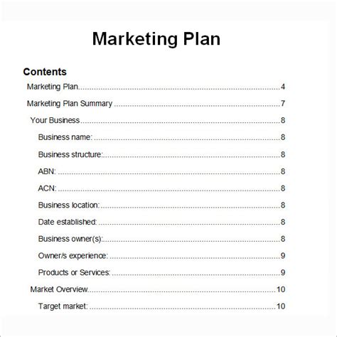 FREE 19+ Sample Marketing Plan Templates in Google Docs | MS Word ...