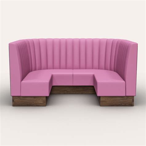 LUX Fluted Back Banquette (U-Shaped) - The Contact Chair Company