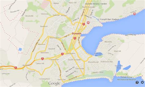 Map of Dunedin - World Easy Guides