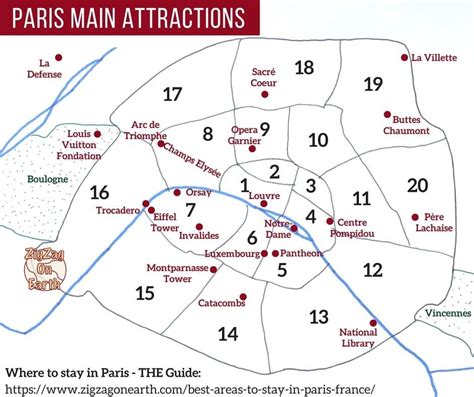 Detailed Map Of Paris Neighborhoods