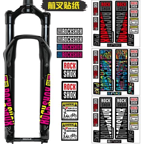 Rockshox Front Fork Decals Bicycle Mtb Road Rock Shox Pike Stickers ...