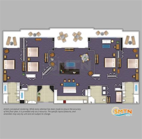 Orange Lake Resort 3 Bedroom Floor Plan - floorplans.click