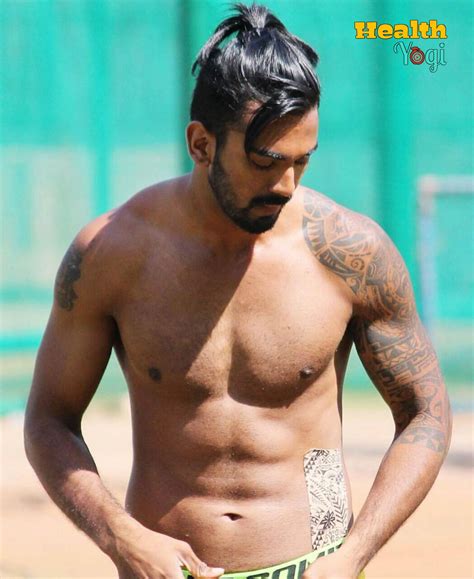 KL Rahul Workout Routine And Diet Plan - Health Yogi