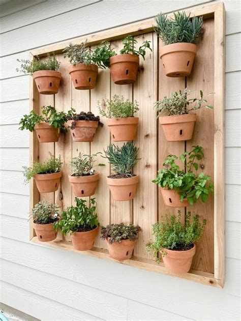 DIY Vertical Herb Garden – Love & Renovations | Diy herb garden, Herb garden wall, Indoor herb ...