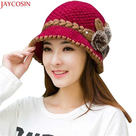 Aliexpress.com : Buy Jaycosin hat female fedoras wool Fashion Women Lady Winter Warm Crochet ...