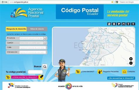 FILATELIA DEL ECUADOR: ENTRADAS POPULARES: CÒDIGO POSTAL ECUATORIANO