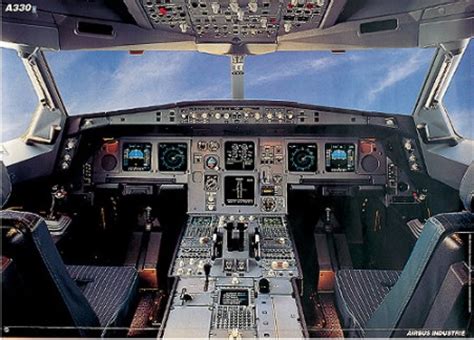 Airbus A330 Cockpit Poster - AviationMegastore.com