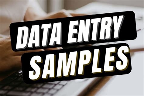 Data Entry Sample Work for Beginners - Learners World