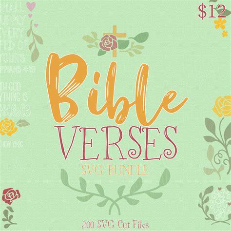 Inspirational Bible Verses Svg