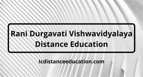 RDVV Distance Education Admission 2024 | UG & PG Courses