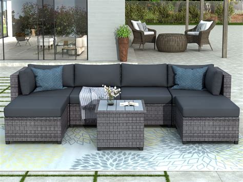 Simple Wicker Outdoor Furniture Set Summer Clearance Patio