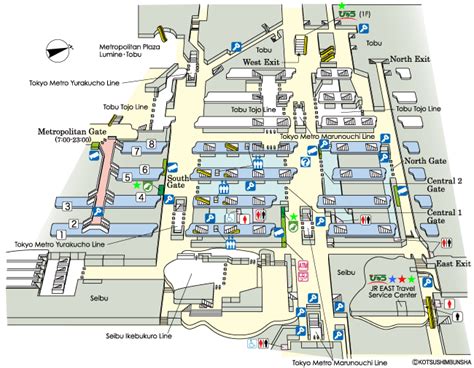 JR-EAST:Guide Maps for Major Stations (Ikebukuro Station)