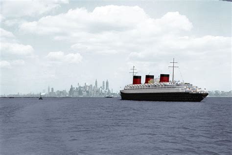 ss normandie colorized in ny by fabrizio3d on DeviantArt