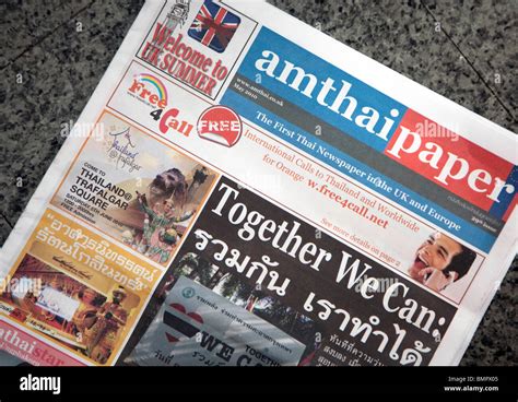 Amthai - Thai newspaper published in London by Thai government Stock ...