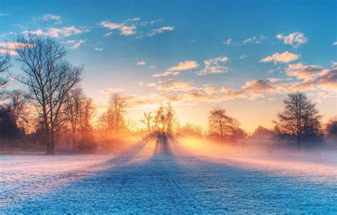 Download Stunning Sunrise Winter Scenery Wallpaper | Wallpapers.com