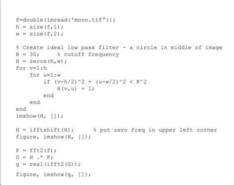 Solved This is an example of ideal low pass filter Using | Chegg.com