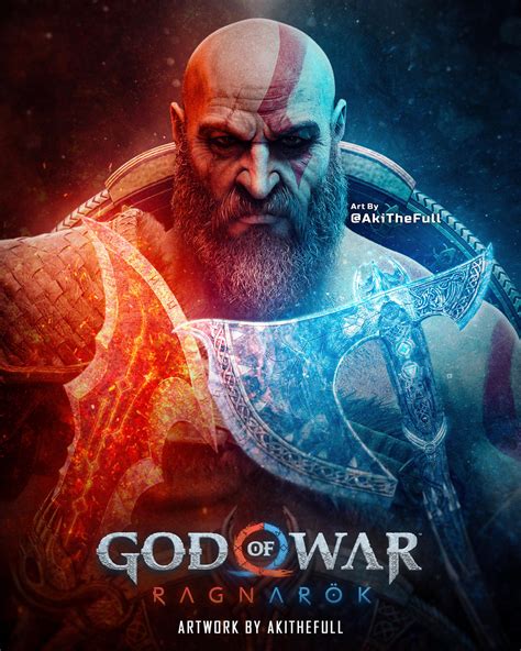 God Of War Ragnarok Kratos Poster by AkiTheFull on DeviantArt