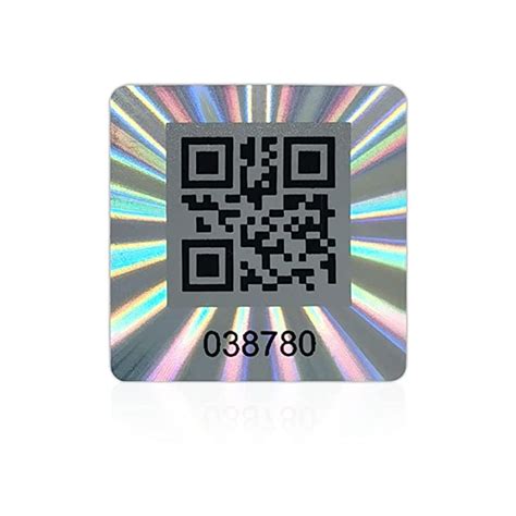 Buy Hologram Tamper Evident Stickers, QR Code Security Sticker , Warranty Void Tamper Proof ...