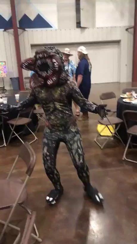 My coworker’s homemade Demogorgon costume. She won $3,000 in the company costume contest ...