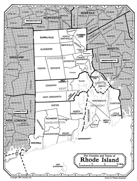 Map of Rhode Island - Rootsweb