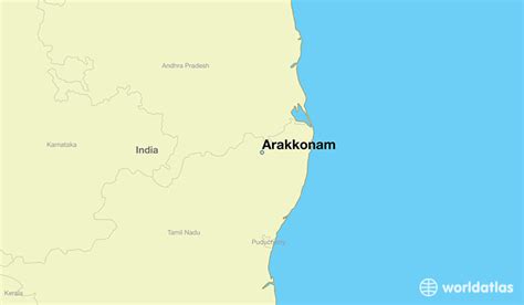 Where is Arakkonam, India? / Arakkonam, Tamil Nadu Map - WorldAtlas.com