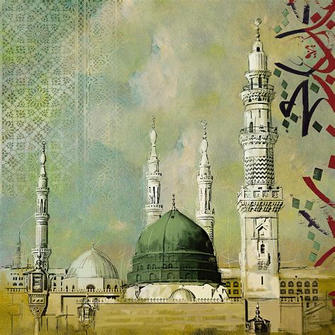 Al-Masjid An-Nabawi Painting by Corporate Art Task Force - Pixels