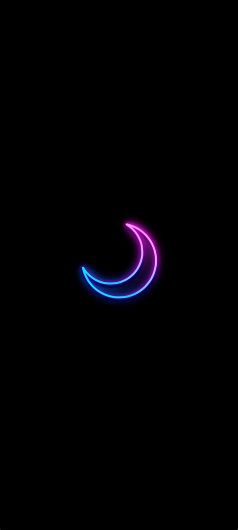 Minimalist Moon Wallpaper – S61 - Chill-out Wallpapers