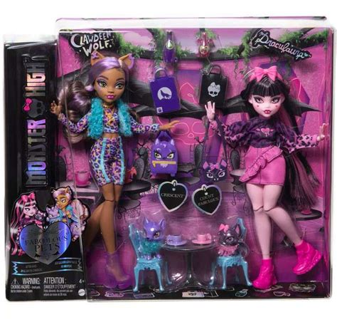 Monster High Faboolous Pets Draculaura & Clawdeen Wolf Doll 2-Pack for Kids 4+ Years - Walmart.com