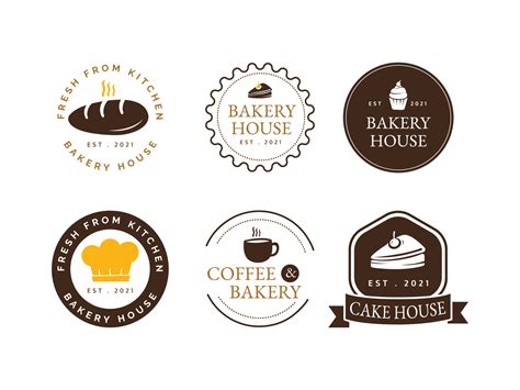 bakery house logo concept 3730309 Vector Art at Vecteezy