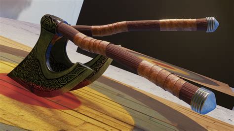 Medieval axe weapon model - TurboSquid 1478694