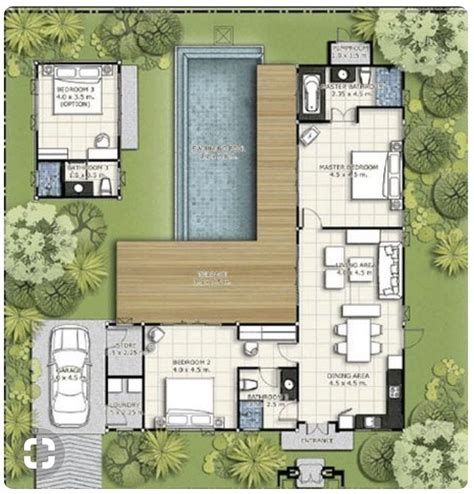 L Shaped House Floor Plan - Image to u